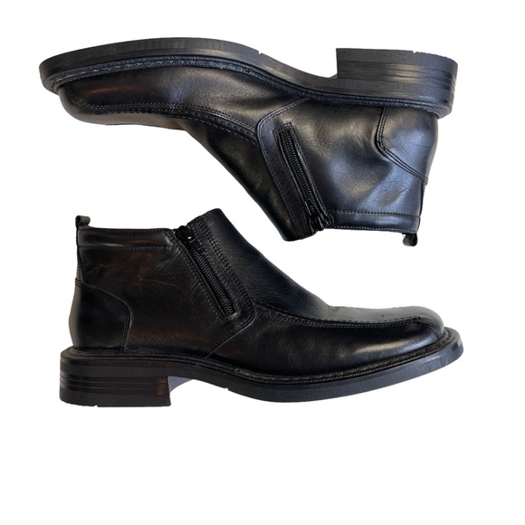 BOTTESINI MEN’S BLACK LEATHERMID RISE DRESS SHOE - SIZE 9 - EUC! - Picture 6 of 13